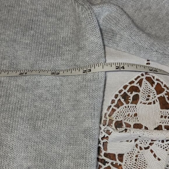 Chaps Grandpa Full Buttoned Collared Pocketed Long Sleeve Sz. L Sweater Cardigan - Picture 12 of 14